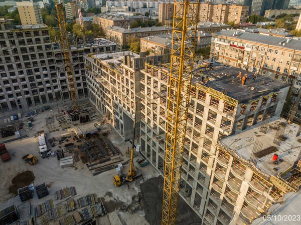 Ход строительства ЖК «Петровский парк II» за Октябрь 2023 г., фото №3