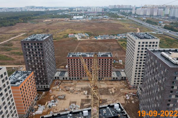 Ход строительства ЖК «Никольские луга» за Сентябрь 2022 г., фото №2