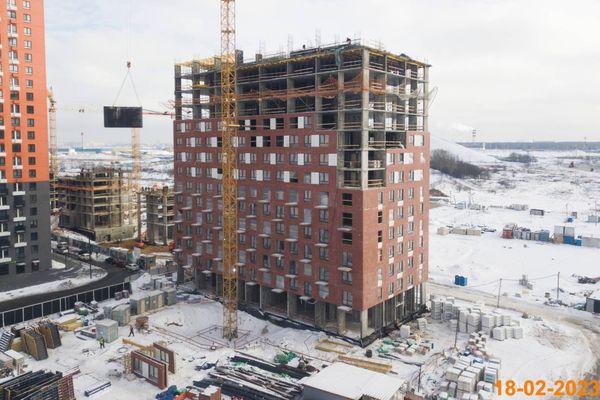 Ход строительства ЖК «Саларьево парк» за Февраль 2023 г., фото №2