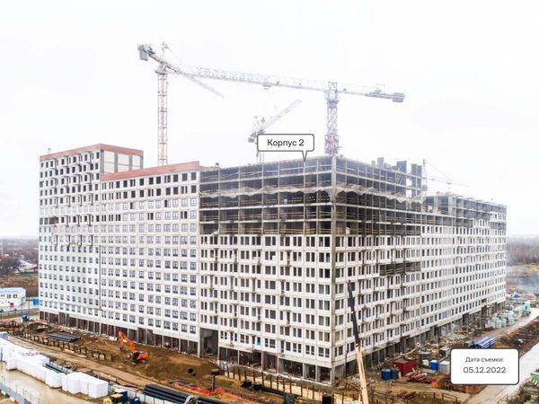 Ход строительства ЖК «Молжаниново» за Декабрь 2022 г., фото №2