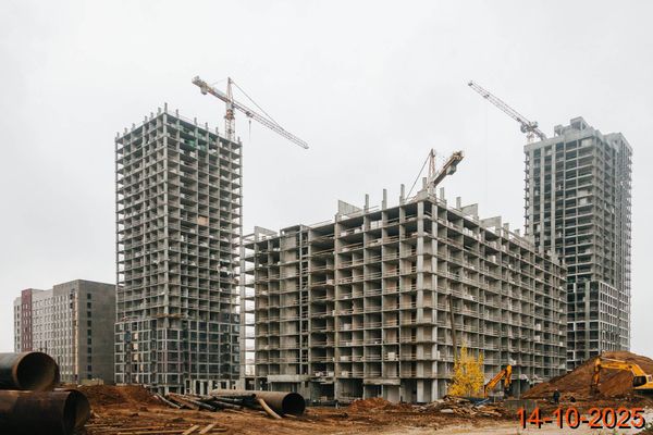 Ход строительства ЖК «Зелёный парк» за Октябрь 2025 г., фото №5