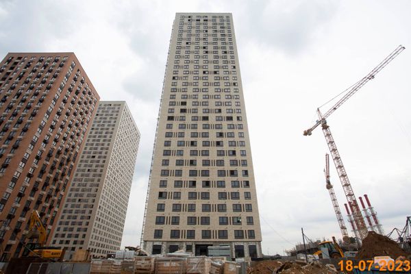 Ход строительства ЖК «Кавказский бульвар 51» за Июль 2023 г., фото №4