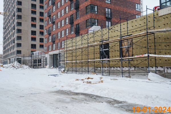 Ход строительства ЖК «Руставели 14» за Январь 2024 г., фото №2