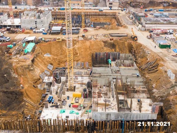 Ход строительства ЖК «Кронштадтский 9» за Ноябрь 2021 г., фото №3