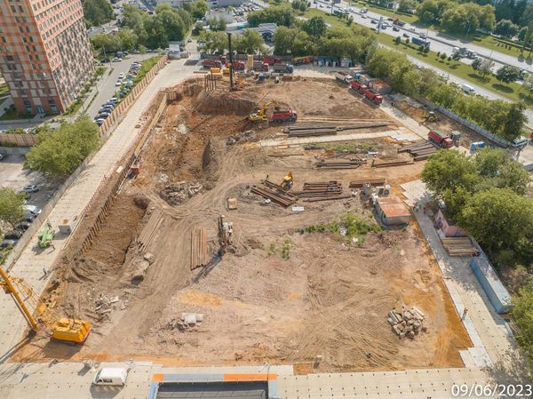 Ход строительства ЖК «Варшавские ворота» за Июнь 2023 г., фото №2