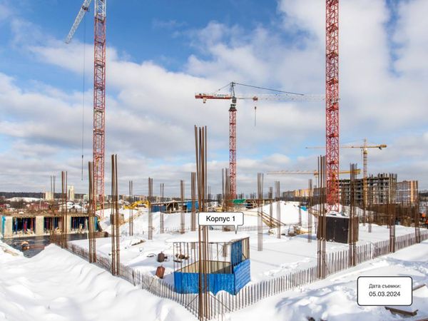 Ход строительства ЖК «Квартал Марьино» за Март 2024 г., фото №2