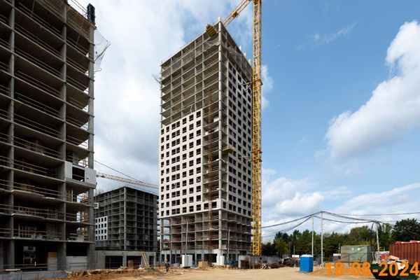 Ход строительства ЖК «Плеханова 11» за Август 2024 г., фото №4