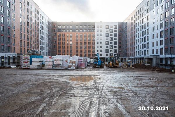 Ход строительства ЖК «Середневский лес» за Октябрь 2021 г., фото №4