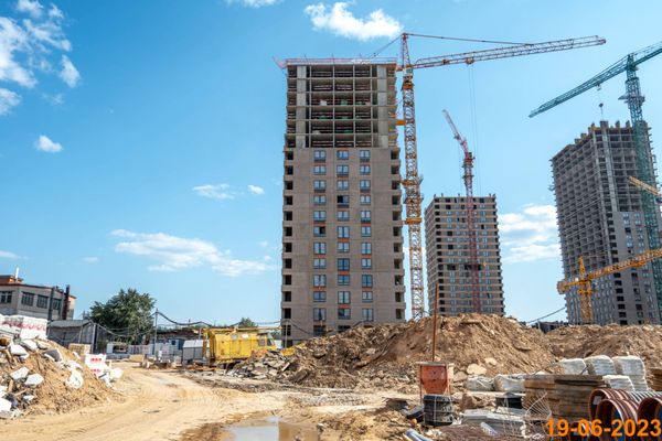Ход строительства ЖК «Руставели 14» за Июнь 2023 г., фото №4