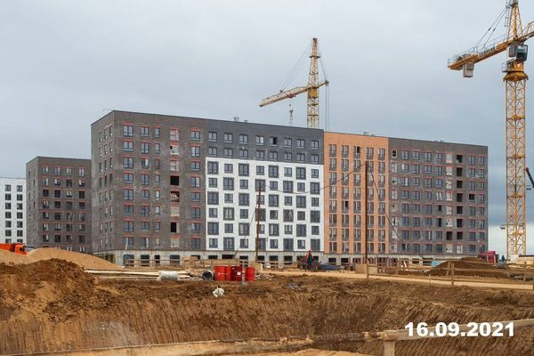 Ход строительства ЖК «Середневский лес» за Сентябрь 2021 г., фото №2