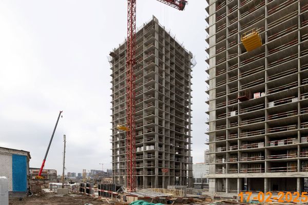 Ход строительства ЖК «2-й Иртышский» за Февраль 2025 г., фото №2
