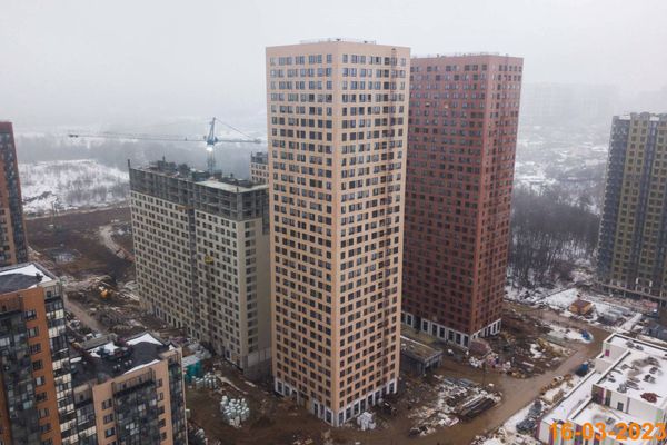 Ход строительства ЖК «Митинский лес» за Март 2023 г., фото №2