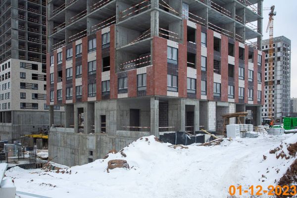 Ход строительства ЖК «Кавказский бульвар 51» за Декабрь 2023 г., фото №3