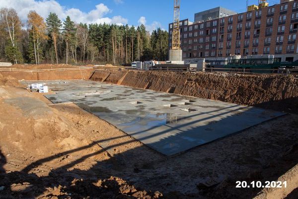Ход строительства ЖК «Середневский лес» за Октябрь 2021 г., фото №3