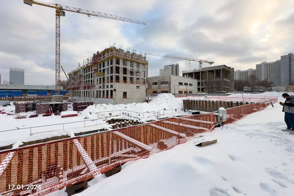 Ход строительства ЖК «Обручева 30» за Январь 2024 г., фото №2