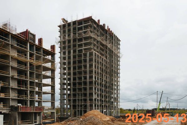 Ход строительства ЖК «Зелёный парк» за Май 2025 г., фото №4