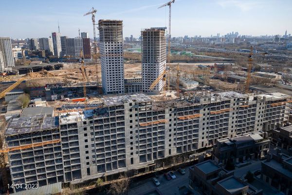 Ход строительства ЖК «Дмитровское небо» за Апрель 2023 г., фото №2