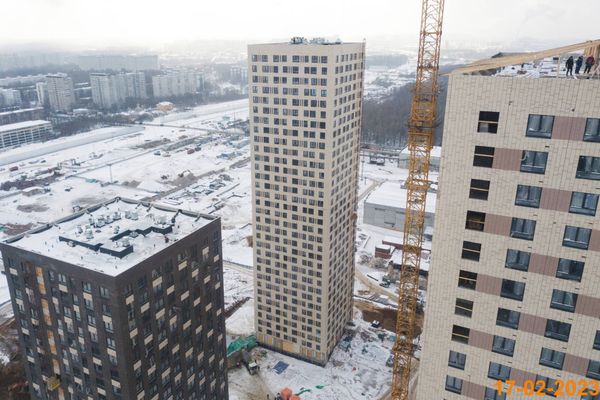 Ход строительства ЖК «Кавказский бульвар 51» за Февраль 2023 г., фото №2