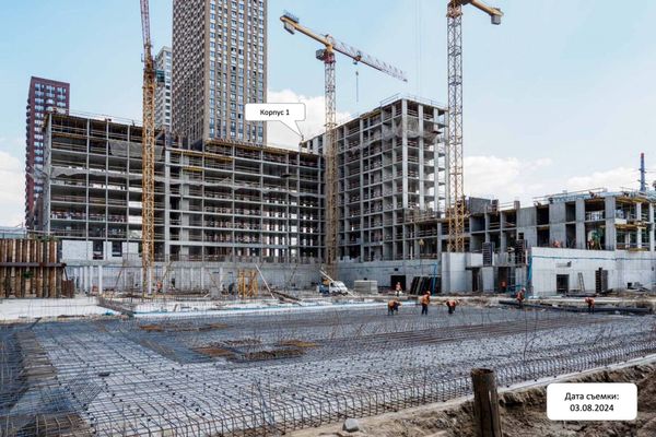 Ход строительства ЖК «Квартал Домашний» за Август 2024 г., фото №4