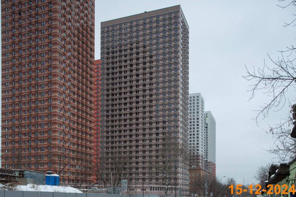 Ход строительства ЖК «Второй Нагатинский» за Декабрь 2024 г., фото №2