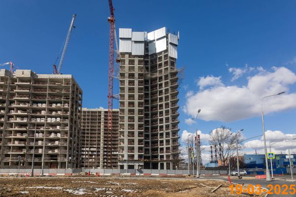 Ход строительства ЖК «Москворечье» за Март 2025 г., фото №4