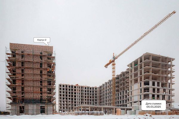 Ход строительства ЖК «Подольские Кварталы» за Январь 2025 г., фото №2