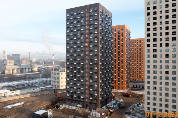 Ход строительства ЖК «Волжский парк» за Декабрь 2022 г., фото №3