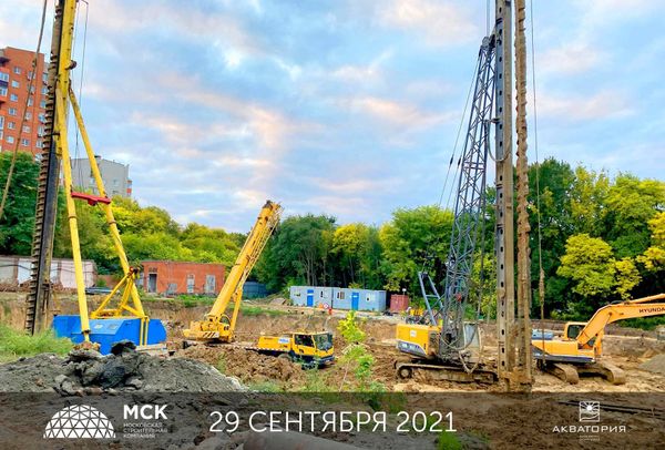 Ход строительства ЖК «Акватория» за Октябрь 2021 г., фото №4