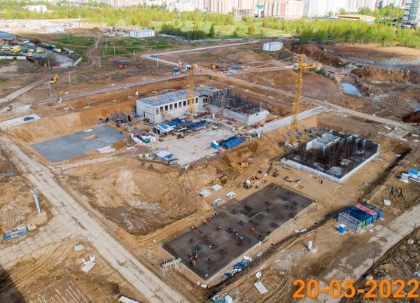 Ход строительства ЖК «Зелёный парк» за Май 2022 г., фото №3