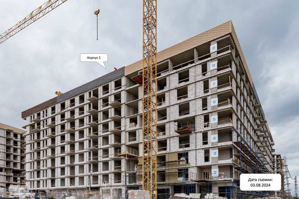 Ход строительства ЖК «Подольские Кварталы» за Август 2024 г., фото №4