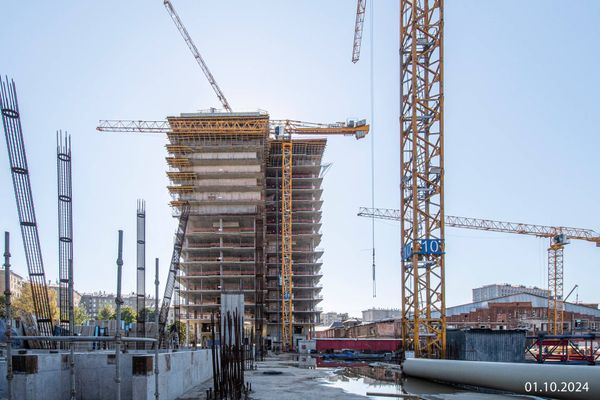 Ход строительства ЖК «Бадаевский» за Октябрь 2024 г., фото №2
