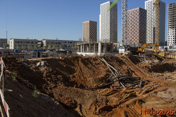 Ход строительства ЖК «Кавказский бульвар 51» за Сентябрь 2025 г., фото №2