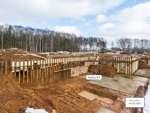 Ход строительства ЖК «Тропарево Парк» за Март 2022 г., фото №5