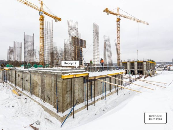 Ход строительства ЖК «Квартал Марьино» за Январь 2024 г., фото №2