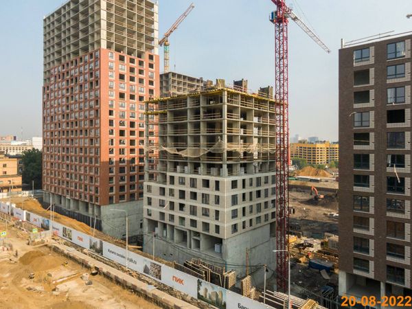 Ход строительства ЖК «Барклая 6» за Август 2022 г., фото №2