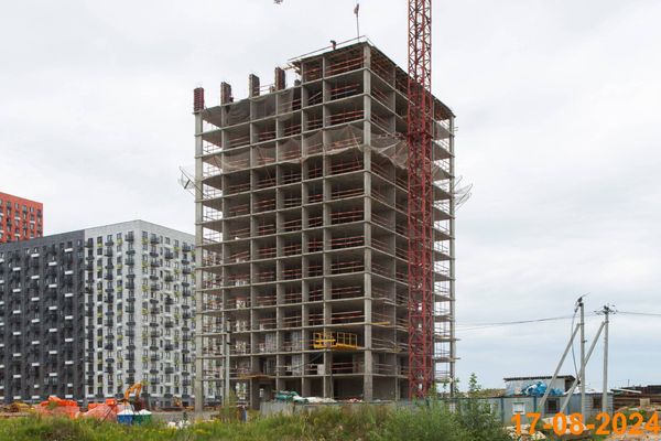 Ход строительства ЖК «Саларьево парк» за Август 2024 г., фото №2