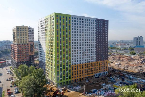 Ход строительства ЖК «Волжский парк» за Август 2021 г., фото №4