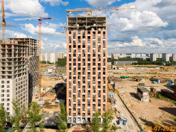 Ход строительства ЖК «Кавказский бульвар 51» за Июль 2022 г., фото №5