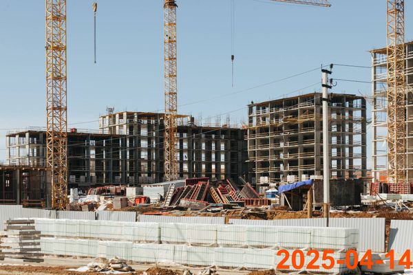 Ход строительства ЖК «Зелёный парк» за Апрель 2025 г., фото №2