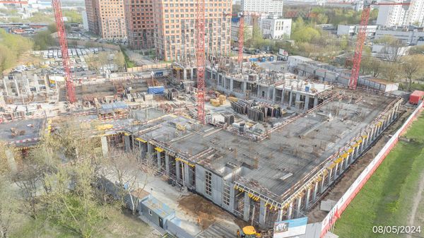 Ход строительства ЖК «Варшавские ворота» за Май 2024 г., фото №3