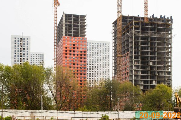 Ход строительства ЖК «Второй Нагатинский» за Сентябрь 2022 г., фото №5