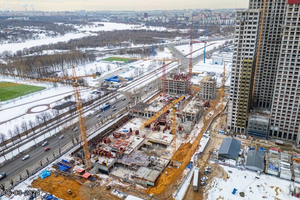 Ход строительства ЖК «Вейв» за Март 2024 г., фото №4