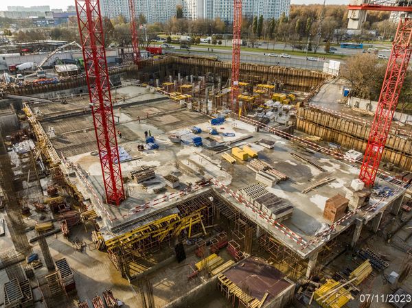 Ход строительства ЖК «Варшавские ворота» за Ноябрь 2023 г., фото №4