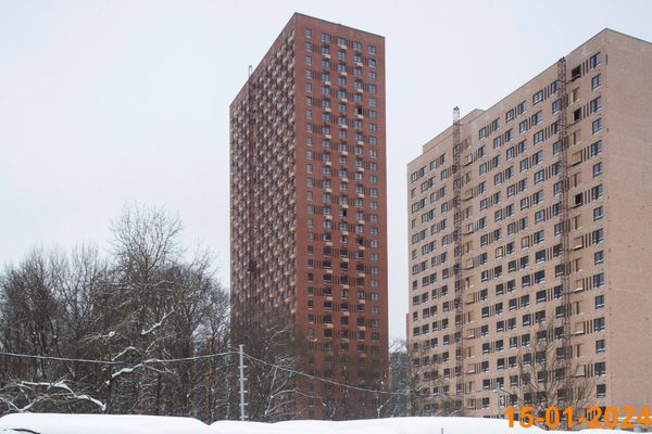 Ход строительства ЖК «Митинский лес» за Январь 2024 г., фото №2