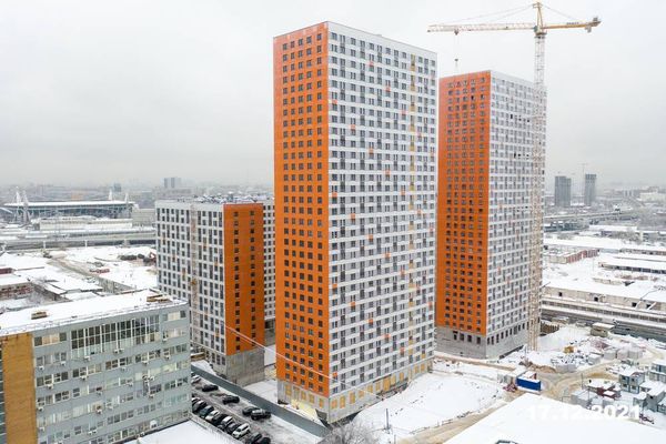 Ход строительства ЖК «Амурский парк» за Декабрь 2021 г., фото №2