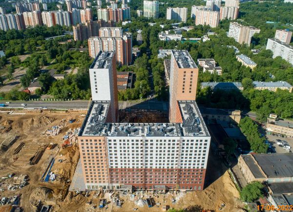 Ход строительства ЖК «Кольская 8» за Июнь 2022 г., фото №2