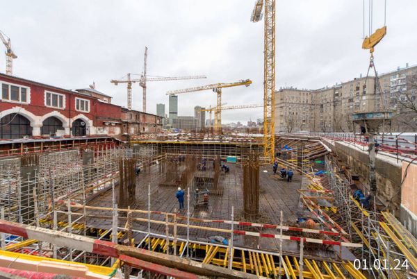 Ход строительства ЖК «Бадаевский» за Январь 2024 г., фото №3