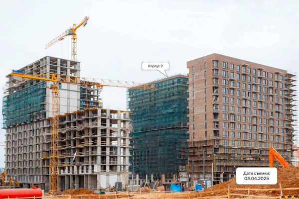 Ход строительства ЖК «Квартал Марьино» за Апрель 2025 г., фото №2