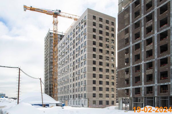 Ход строительства ЖК «Саларьево парк» за Февраль 2024 г., фото №3