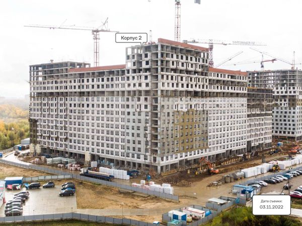 Ход строительства ЖК «Молжаниново» за Ноябрь 2022 г., фото №4